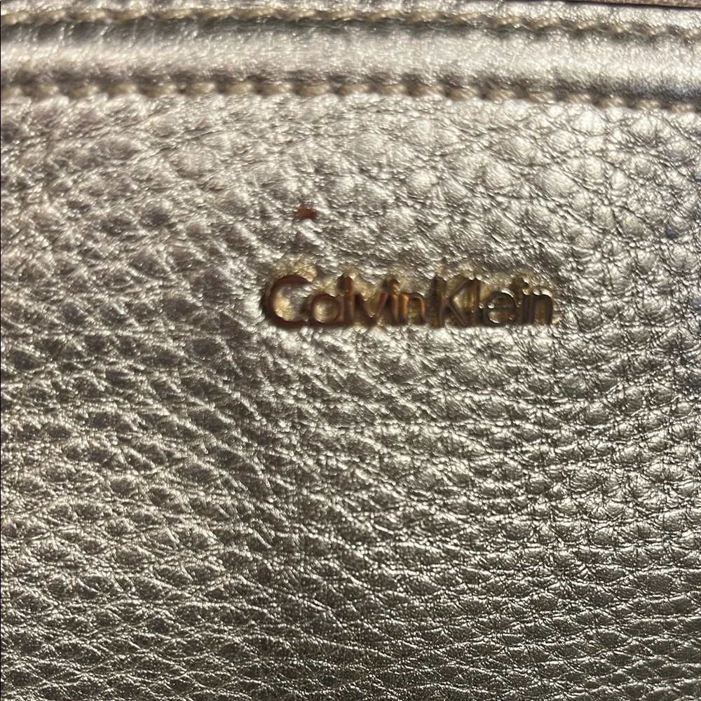 Calvin Klein Metallic Gold Satchel